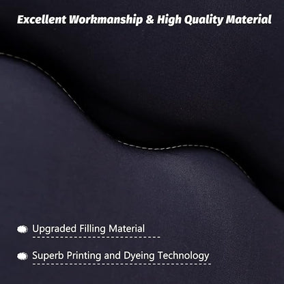 MAXYOYO Japanese Futon Mattress - Thick Comfortable Roll Up Sleeping Pad, Twin, Black Stripe