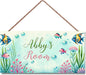 Personalized Vintage Fish Art Décor For Kids Room Custom Name Door Wall Decor, Ocean Theme Nursery Art Plate For Boys Bedroom Home Club Cabin Garage Bar