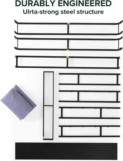 ZINUS 7 Inch King Metal Smart Box Spring, Mattress Foundation, Strong Metal Frame, Easy Assembly