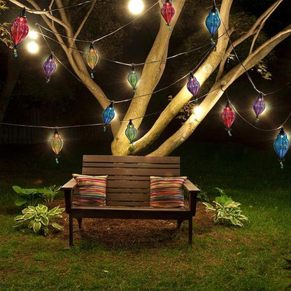 Vigdur Multicolor - Decorative String Lights Plug in with 10 Bulbs Connectable, Indoor Outdoor Patio Lights for Party Wedding Bedroom Bistro Cottagecore Decor