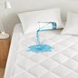 Sleep Philosophy Waterproof Mattress Protector King Size Mattress Pad, 3M Scotchgard, Quilted & Fitted Microfiber Mattress Topper, Noisless & Deep Pocket Fits Up to 20" Mattress, King White