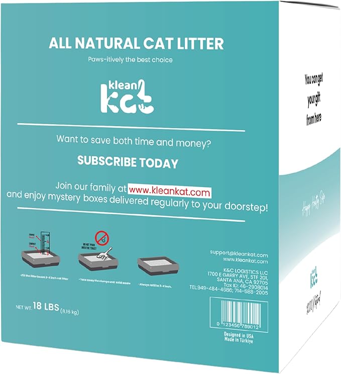 All Natural Clumping Cat Litter – Multiple Scents – Low Dust, Odor Control – (Marseille Soap) 18 lb - Surprise Toy Inside-Mewly Pet