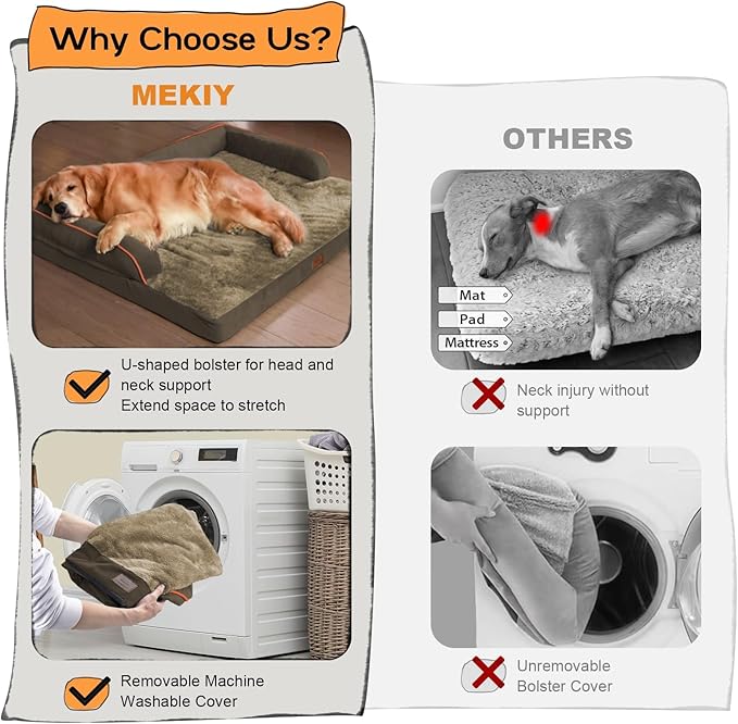 Small Dog Bed and Cat Sofa Waterproof Orthopedic Dog Beds for Small Dogs Cat Bed Comfy Pet Couch Sofa Beds with Washable Removable Cover & Non-Slip Bottom-Mewly Pet