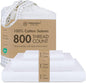 Threadmill Luxury 800 Thread Count 100% Cotton Sheets - Sateen Weave Twin XL Bed-Sheets, Better Than Egyptian Cotton,3 Pc Solid Bedding Set (Hotel White), Fits 15" Deep Pocket