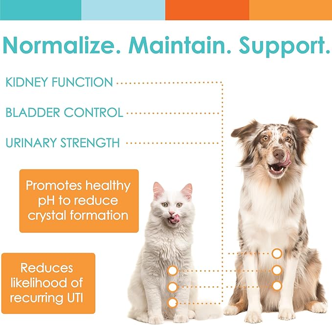UTRIN - Urinary Support for Cats & Dogs - Dual-Action Cranberry & D-Mannose - for Natural Bladder Health, Incontinence, and Recurring UTI, 60 Servings-Mewly Pet