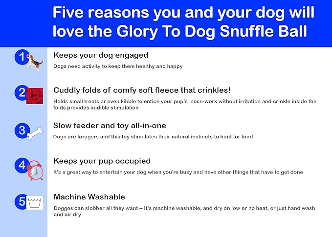 Puppy and Small Breed Snuffle Interactive Foraging Dog Puzzle Ball Toy Red with Crinkle-Mewly Pet