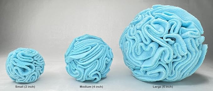 Puppy and Small Breed Snuffle Interactive Foraging Dog Puzzle Ball Toy Blue Small-Mewly Pet
