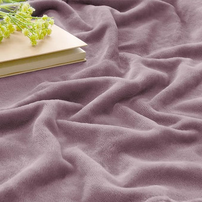 BEDELITE Fleece Blanket Dusky Violet Throw Blankets for Couch & Bed, Luxury Plush Cozy Fuzzy Blanket 50x60 inches, Super Soft Warm Lightweight Throw Blanket for Travel Camping