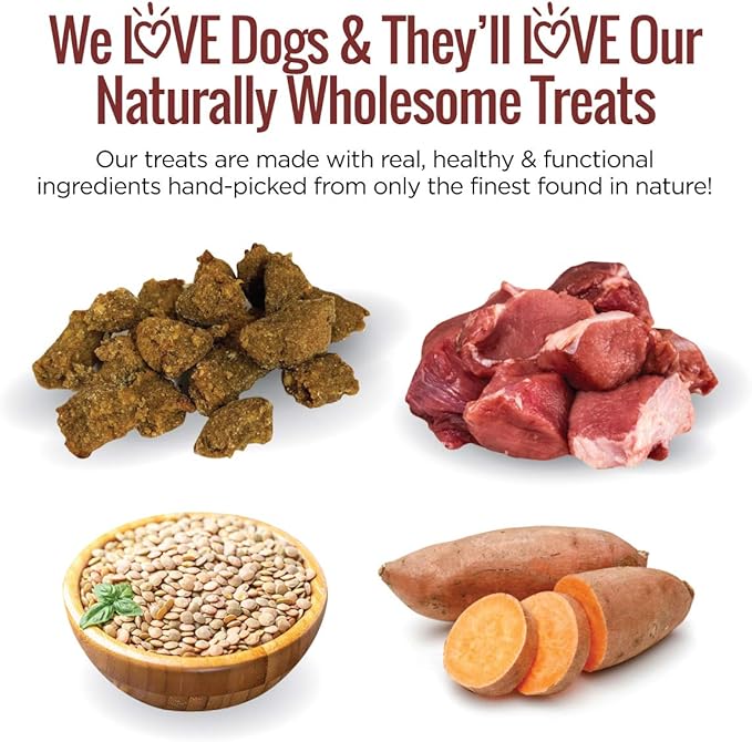 Smart Cookie All Natural Dog Treats - Wild Boar & Sweet Potato - Training Treats for Dogs with Allergies, Sensitive Stomachs - Soft Dog Treats, Chewy, Grain Free, Made in USA - 5oz Bag, Pack of 3-Mewly Pet