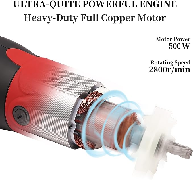 DUCKBOY Heavy Duty Clippers for Thick Coats Animals, 500W Professional Electric Shearing Machine for Horse Pony Cattle and Large Dogs Livestocks Grooming, 6 Speed & 2 Detachable Shearing Blades-Mewly Pet