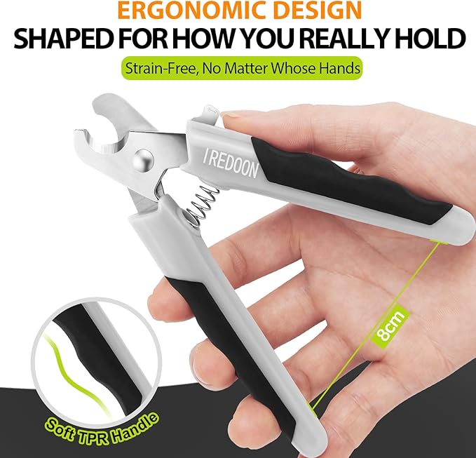 Dog Nail Clippers and Trimmers with Nail File, Ultra-Sharp 4CR13 Stainless Steel Blades Pet Grooming Nail Clippers for Small Medium-Large Breeds-Mewly Pet