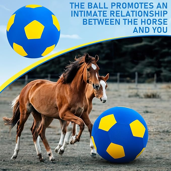 40inch Giant Herding Ball with Ball Cover Anti Burst Please Watch VCR for How to Inflation Horse Toys for Horses Stall Entertainment Play, Pump Included(Yellow,Stylish)-Mewly Pet