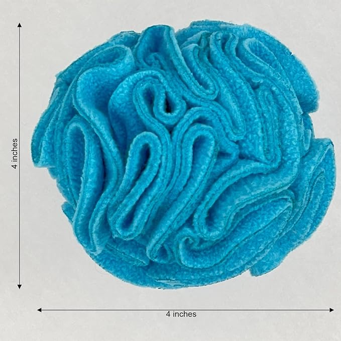Puppy and Small Breed Snuffle Interactive Foraging Dog Puzzle Ball Toy Blue-Mewly Pet