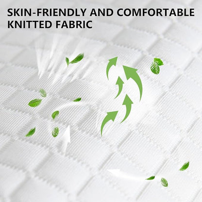 BestMassage | 6 Inch Twin XL Mattress | Gel Memory Foam | Medium Firm Feel | White | Bed in a Box, CertiPUR-US Certified | Pressure Relief, Cooling Ventilated Foam | Breathable Knit Cover