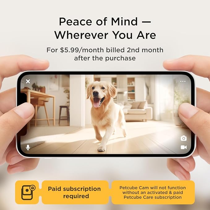 Petcube Security Camera (Cam with Subscription)-Mewly Pet