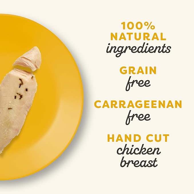 Applaws Natural Cat Treats, Grain-Free, High-Protein Whole Chicken & Rosemary Loins, Single-Ingredient Healthy Snack for Cats (12 x 1.06 oz Loins)-Mewly Pet