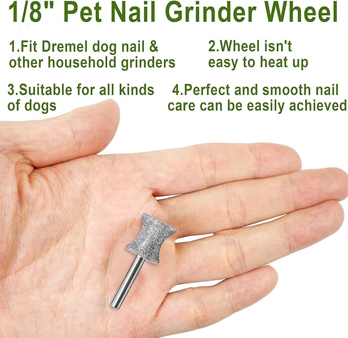 Diamond Dog Nail, 1/8'' Nail Tool for Dogs, for Animals Nail Care & Home Grinder Tools for Dogs-Mewly Pet