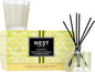 NEST New York Scented Petite Candle (4.5 oz) & Diffuser (1.3 fl oz) Set, Grapefruit - Reusable Glass Vessel - Vegan, Cruelty Free