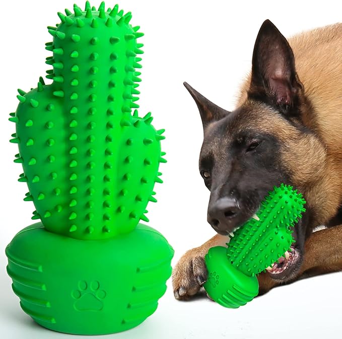Dog Chew Toys Dog Toothbrush Stick Teeth Cleaning Brush Dental for Medium Large Dog, Puppy Christmas,Easter Birthday Gifts,Outdoor Squeaky Toys for Aggressive Chewers Tough Toys Interactive-Mewly Pet