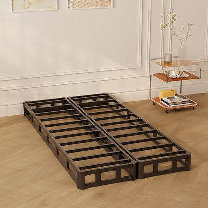 Split Twin XL Box Spring 5 Inch, Easy Assembly Bed Foundation, Heavy Duty Low Profile XL Twin Box Spring with Fabric Cover, Noise Free