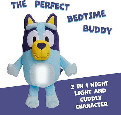 Bluey Goglow Pal Light Up Nightlight, 2-in-1 Interactive Snuggly Toddler Light, Soothing Night Light for Kids of Ages 2+