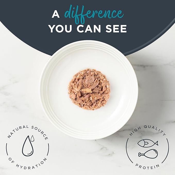 Reveal Natural Wet Cat Food, 24 Count, Grain Free, Limited Ingredient Canned Food for Cats, Tuna with Sea Bream in Broth, 2.47 oz Cans-Mewly Pet