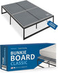Meliusly Premium 10mm Bunkie Board Full Size (54x75'') Patent Pending Low Profile Bed Board Design - Breathable, Noise Minimizing, Moisture Resistant Bunkieboards, Low Profile Bed Support