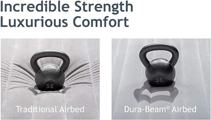 Intex Comfort Dura-Beam Airbed Internal Electric Pump Bed Height Elevated (2020 Model)