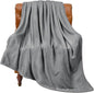 BEDELITE Fleece Blanket Grey Throw Blanket for Couch & Bed, Luxury Plush Cozy Fuzzy Blanket 50" x 60", Super Soft Warm Lightweight Throw Blanket for Travel Camping