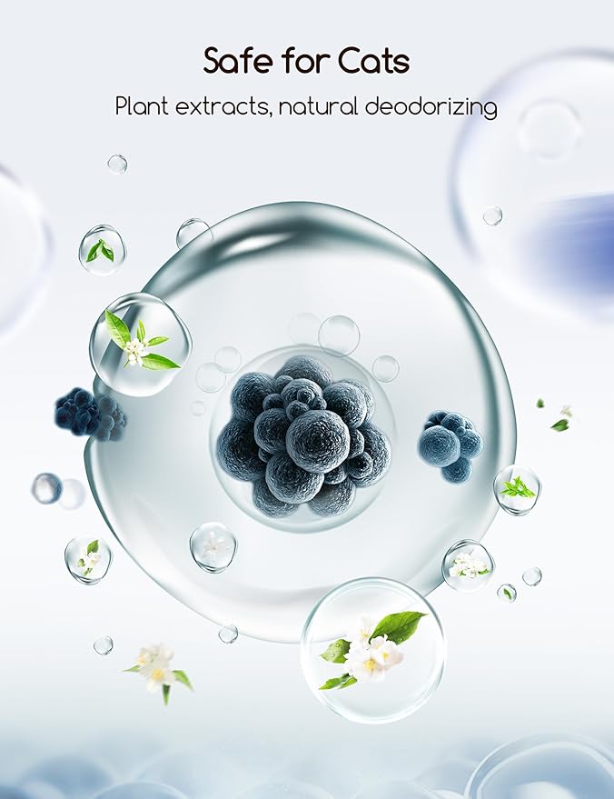 MeoWant Pet Odor Eliminator, Automatic Cat Litter Box Odor Deodorant Gel Only Suitable for MW-SC01 / MW-SC02 / LB02 Cat Litter Box 3Pcs-Mewly Pet