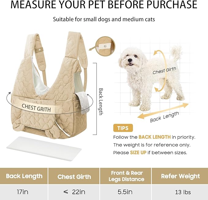 Pet Carrier Backpack, Adjustable Pet Front Cat Dog Carrier Backpack Travel Bag for Small Medium Dogs Cats and Rabbits, Safety Strap with Removable Bottom Plate for Camping Hiking Traveling