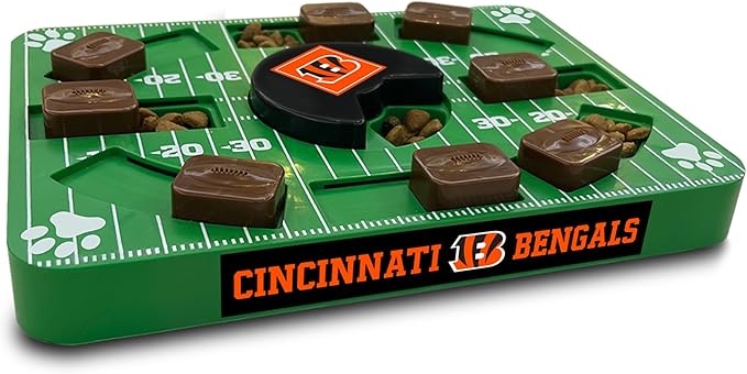 Pets First NFL Cincinnati Bengals Puzzle Toy, Puzzle Treat Dog Toy, Interactive Dog Treat Toy, Dog Puzzle-Mewly Pet