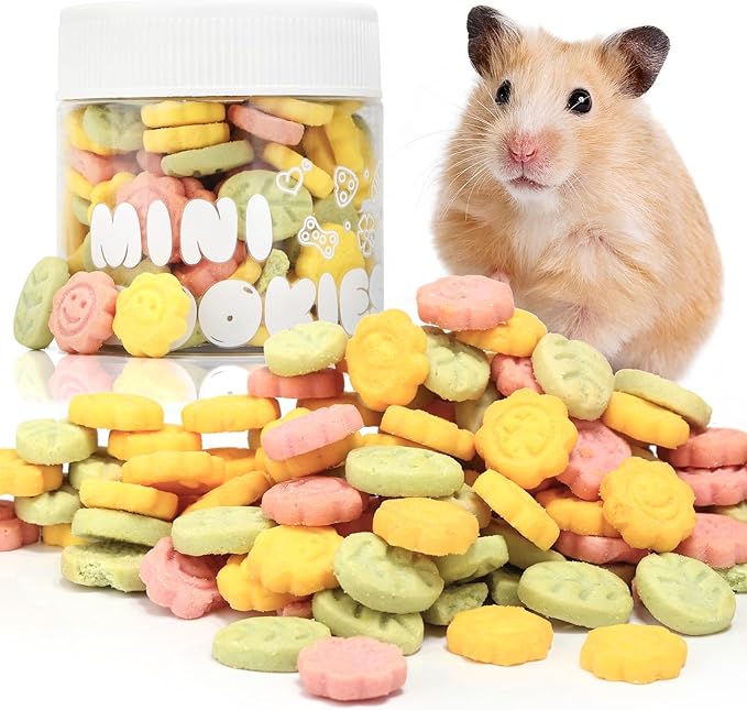 Abizoo 3 Vegetable Chews Treats: Grain Free Natural Snacks with Beet, Carrot, Spinach for Hamsters, Rabbits, Guinea Pigs & Gerbils Crunchy for Digestive Support & Dental Health 1.76oz/50g-Mewly Pet