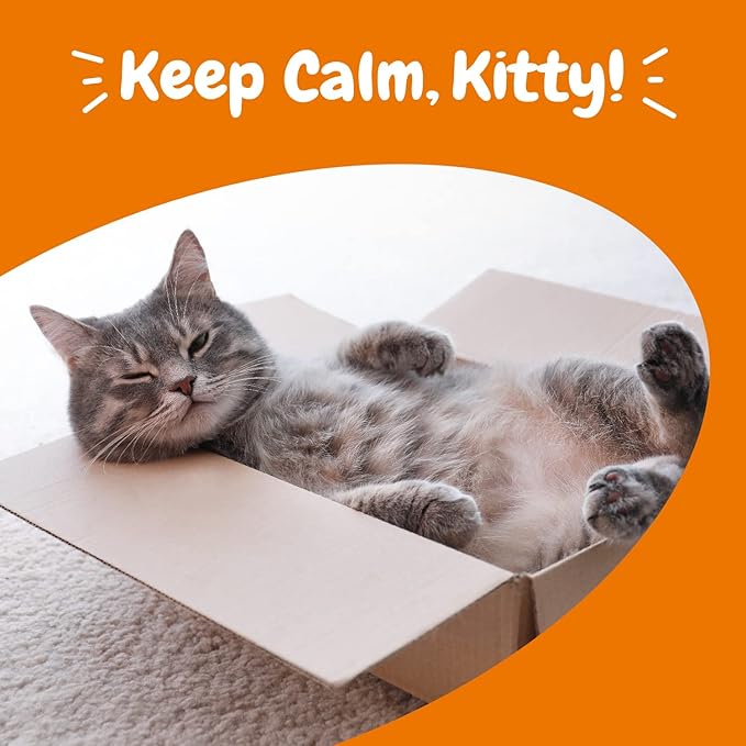 Zesty Paws Calming Chews for Cats - Composure & Relaxation for Everyday Stress & Separation - with Ashwagandha, Organic Chamomile, L-Theanine & L-Tryptophan – Bacon - 60 Count - Cat-Mewly Pet