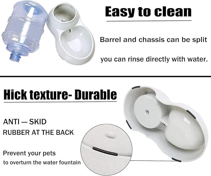 Dog Water Bowl Dispenser,3 Gallon/ 11L Pet Water Dispenser Station for Large Dogs and Cats,Gravity Automatic Feeder,Large Size Dog Drinking Fountain-Mewly Pet