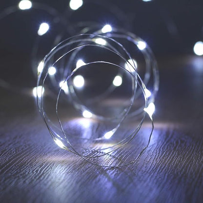 led Fairy Lights Waterproof 16.4ft String Lights Battery Operated for Wedding, Home, Garden, Party, Christmas Decoration, White