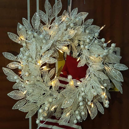 LED Mini Lights with Timer Christmas Lights 18ft 50 LED 8 Modes Battery Operated String Lights White Wire for Indoor Outdoor Wreath Wedding Party Garden Home Decor, Waterproof, Warm White