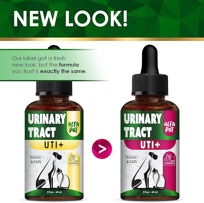 Сat Urinary Tract Infection Treatment with Cranberry – Dog UTI Treatment to Care for Bladder – Cat UTI Treatment for Kidneys – Preventive Support for Renal Health in Drops – 2 Oz-Mewly Pet