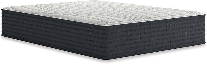 Signature Design by Ashley Hybrid 1300 13 Inch Plush Gel Memory Foam Mattress with Edge Support for Pressure Relief, Queen, Fiberglass Free, Mattress in A Box