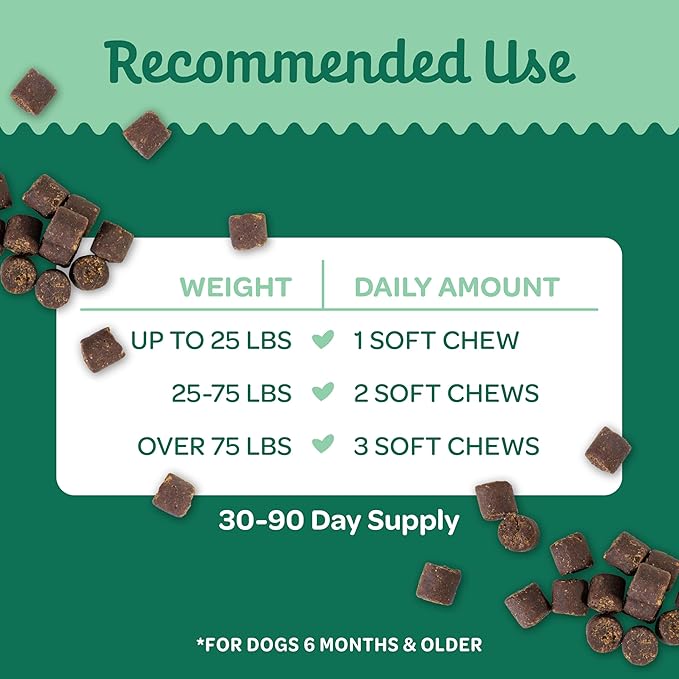 Wholesome Pride 9-in-1 Dog Multifunctional Soft Chews – Joint Pain Relief, Hip & Joint Support, Immune, Skin, Gut, Heart, Brain Health – Glucosamine, MSM, Chondroitin – 90 Chews-Mewly Pet