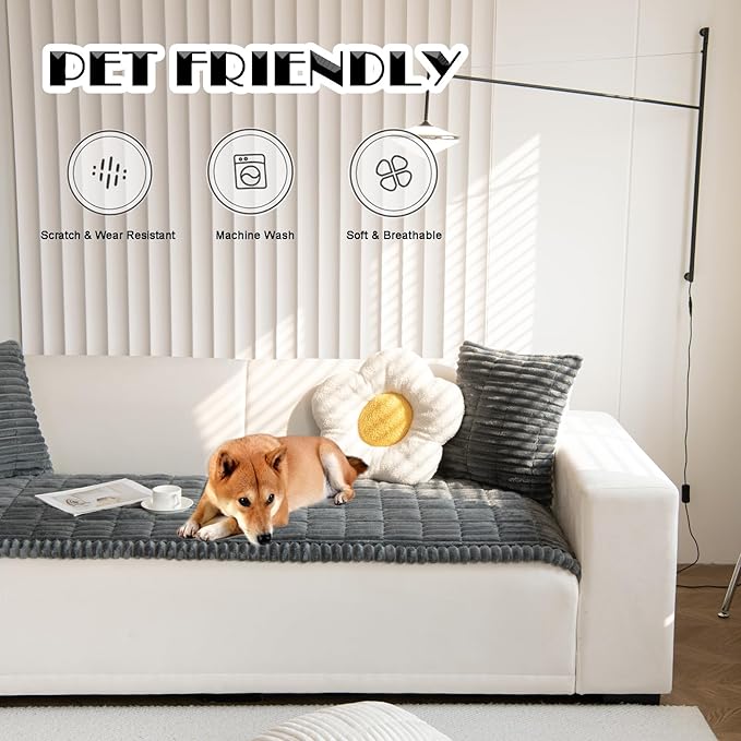 ZQFFB Pet Couch Cover Dogs Washable Non-Slip Couch Protector Pet Friendly Dog Mat for Couches and Sofas-Mewly Pet