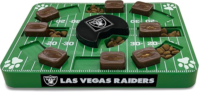 Pets First NFL LAS Vegas Raiders Puzzle Toy, Puzzle Treat Dog Toy, Interactive Dog Treat Toy, Dog Puzzle-Mewly Pet