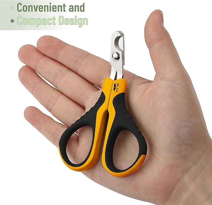 Mr. Pen Cat Nail Trimmer - Cat & Dog Nail Clippers, Claw Trimmer - Orange/Black-Mewly Pet