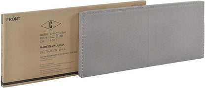 Crown Mark Erin Upholstered Panel Bed in Gray, Twin