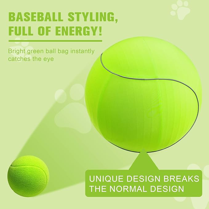 Herding Ball for Dogs & Horses - 25" with Cover Large Green Ball with Pump-Mewly Pet