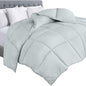 Utopia Bedding Comforter Duvet Insert, Quilted Comforter with Corner Tabs, Box Stitched Down Alternative Comforters Twin Size (Light Grey)