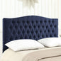 24KF Upholstered Tufted Button Linen Fabric Headboard,Comfortable Fashional Headboard Queen/Full Size,Navy Blue