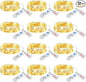 Minetom 12 Pack Fairy Lights Battery Operated String Lights with Timer - 7ft 20 LED Waterproof Silver Wire Firefly Light Waterproof for DIY Crafts Wedding Décor Table Mason Jars Party