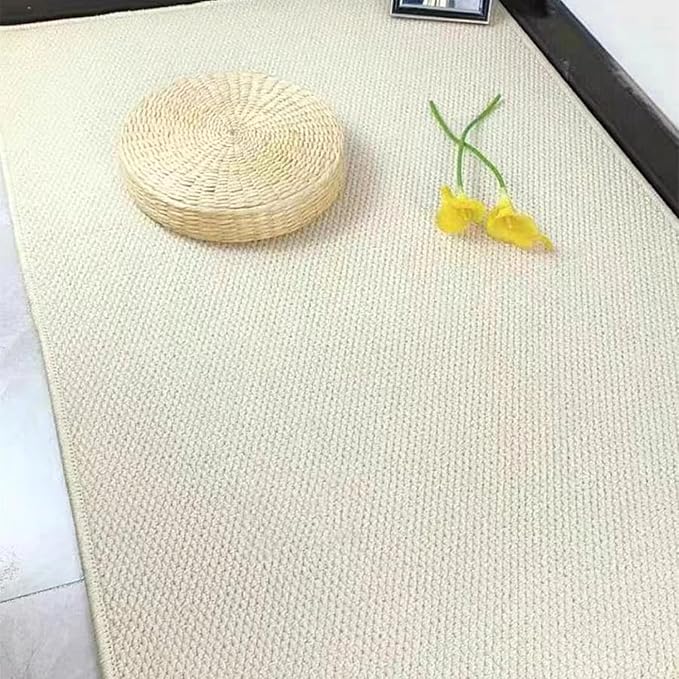 SHENGOCASE 67"x 23.6" Thickened Cat Wall Climbing Carpet, Cat Wall Furniture Scratcher, Scratching Post, Couch Sofa Protector (Creamy-White)-Mewly Pet