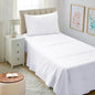 Mejoroom Twin XL Sheet Set - Hotel Luxury Microfiber Sheet & Pillowcase Sets Fits College Dorm Room Mattress - Soft, Breathable, Wrinkle & Fade Resistant - 3 Piece (White)